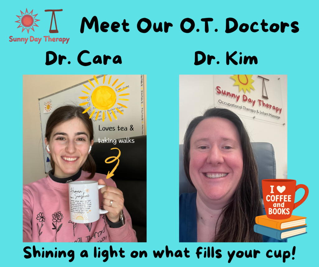 Dr. Kim Day and Dr. Cara Reynolds specialize in occupational therapy - reflex integration, sensory integration, executive function, regulation, behaviors, and lifestyle management at Sunny Day Therapy clinic in Lexington, Kentucky